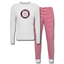 Load image into Gallery viewer, Unisex Pajama Set - white/red stripe