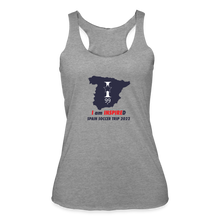 Load image into Gallery viewer, 2022 SPAIN LOGO TRIP Women’s Tri-Blend Racerback Tank - heather grey