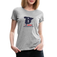 Load image into Gallery viewer, 2022 SPAIN LOGO Women’s Premium T-Shirt - heather gray