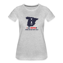 Load image into Gallery viewer, 2022 SPAIN LOGO Women’s Premium T-Shirt - heather gray