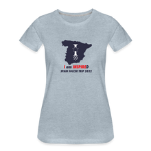 Load image into Gallery viewer, 2022 SPAIN LOGO Women’s Premium T-Shirt - heather ice blue