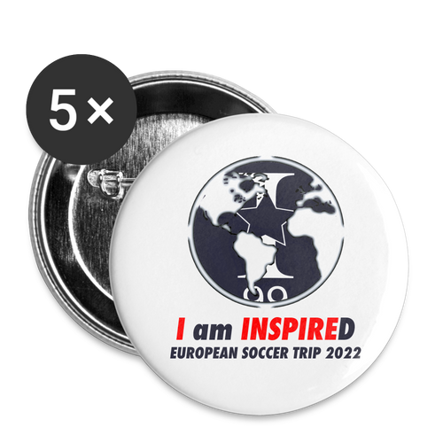 2022 Buttons large 2.2'' (5-pack) - white